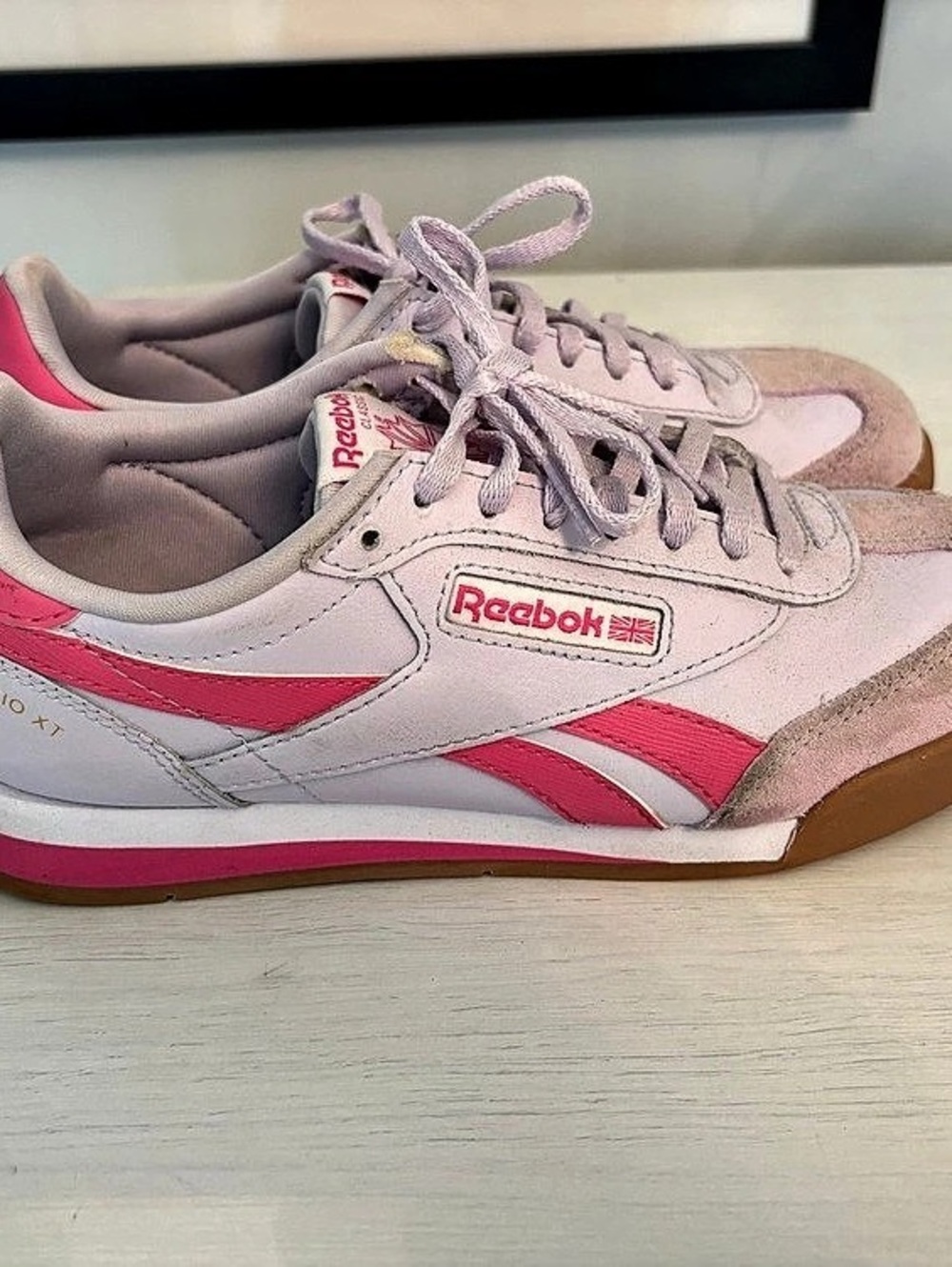 Reebok Campio XT Women’s Sneakers Size Pink Lavender Gum sole